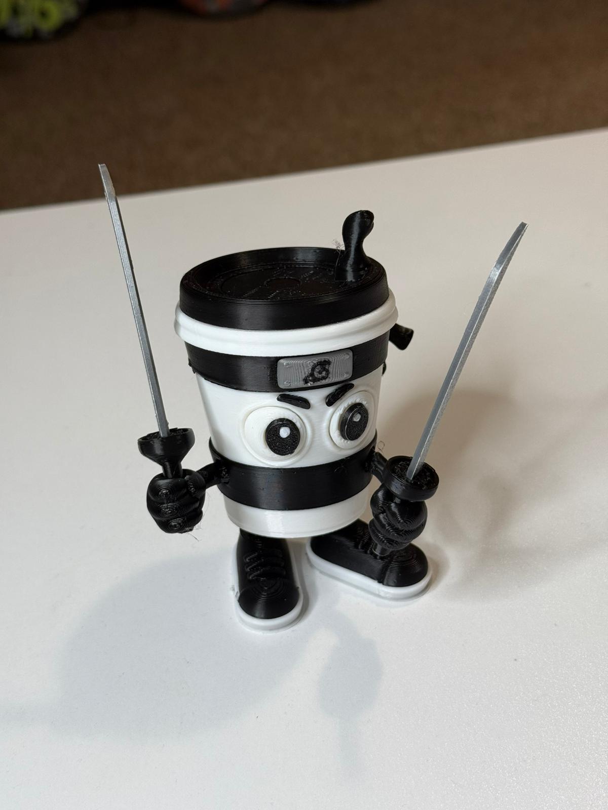 Assassino Capuccino – Brainrot 3D Printed Figure